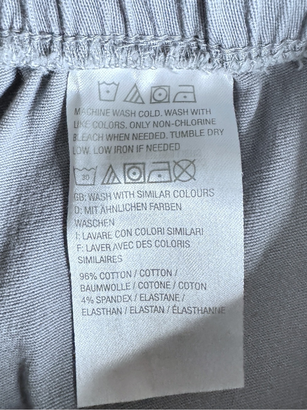 Denim & Co Capri Jeans Women’s Large Gray Lightweight Denim High Rise Pull-On - Picture 4 of 7